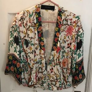 Zara floral jacket